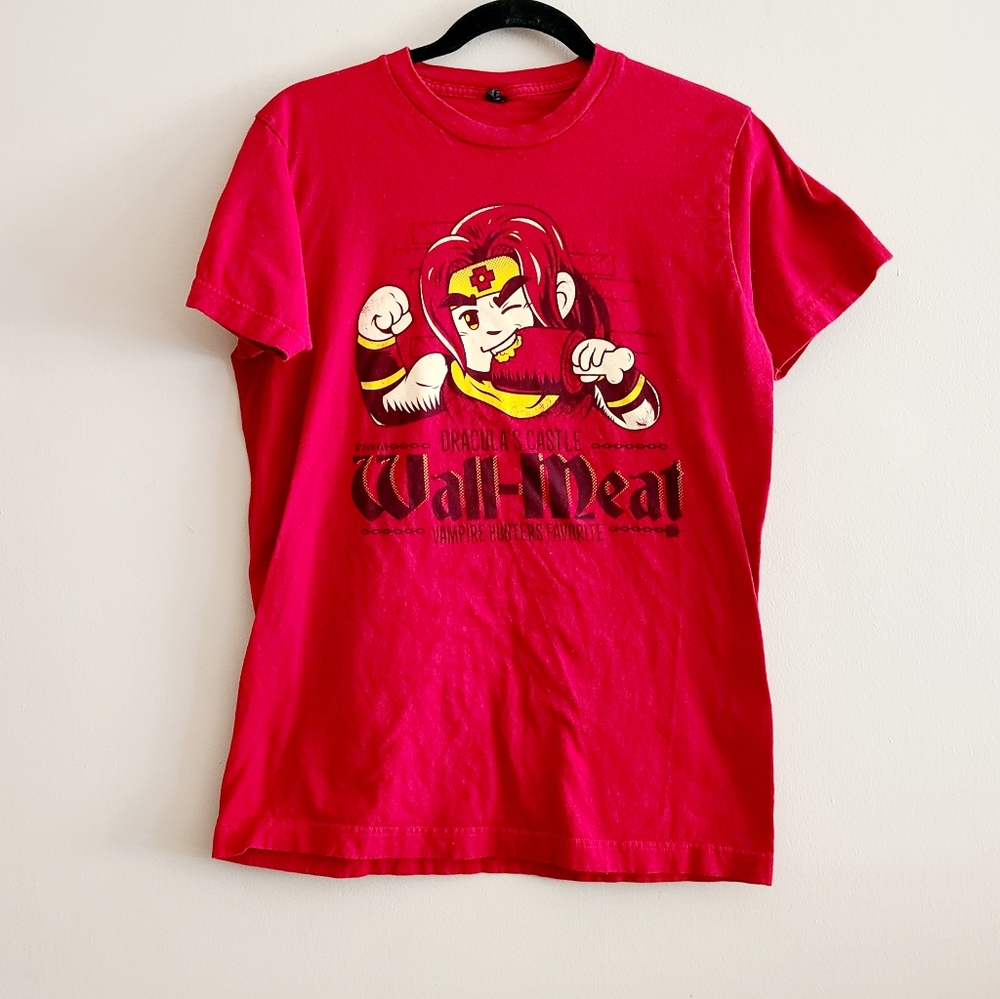 Tultex Draculas Castle Meat Tee Shirt M